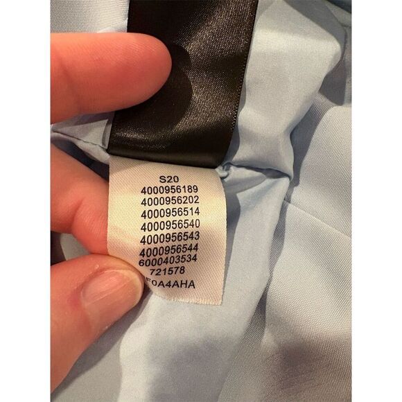 The North Face Women's Trench Coat Small Light Blue Hooded Long Jacket - Picture 12 of 12